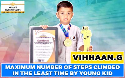 Maximum Number of Steps Climbed in the Least Time by Young Kid