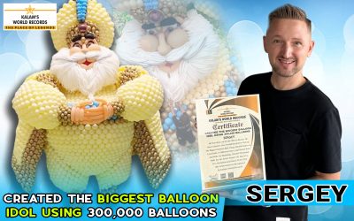 Created the Biggest Balloon Idol Using 300,000 Balloons
