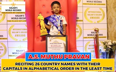 Reciting 26 Country Names With Their Capitals in Alphabetical Order in the Least Time
