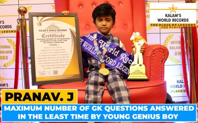 Maximum Number of GK Questions Answered in the Least Time by Young Genius Boy