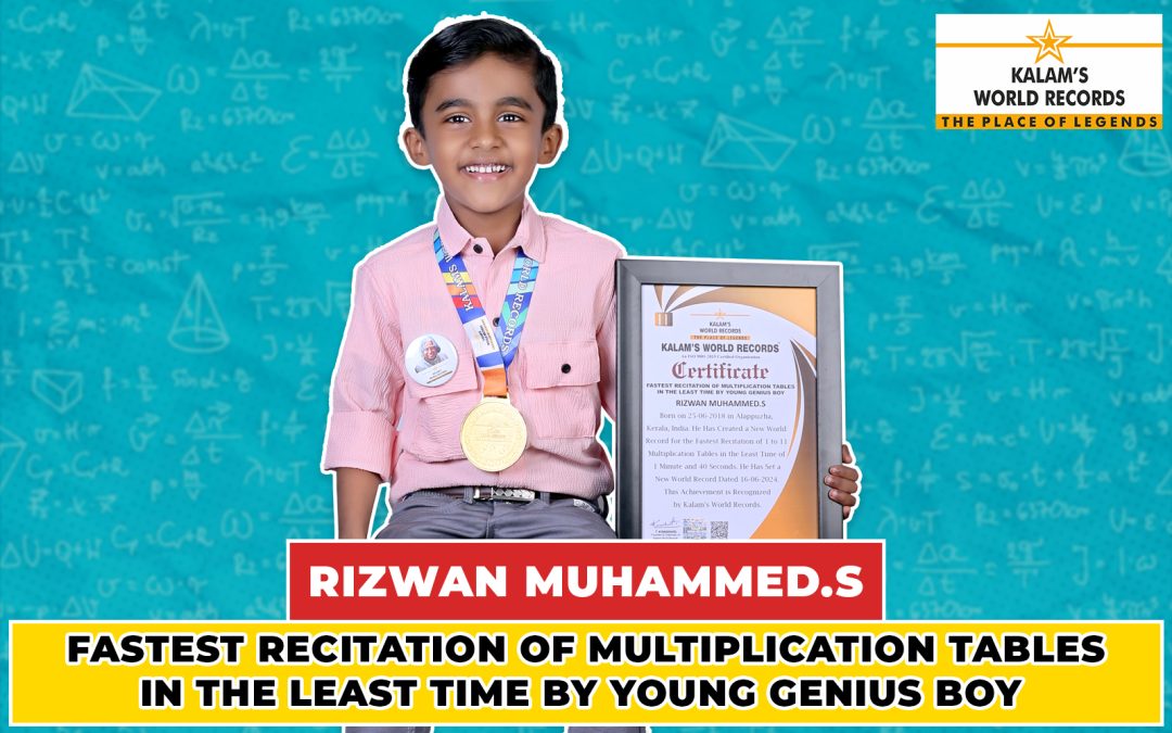 Fastest Recitation of Multiplication Tables in the Least Time by Young Genius Boy