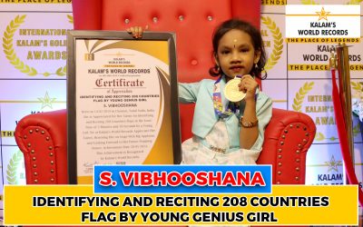Identifying and Reciting 208 Countries Flag by Young Genius Girl