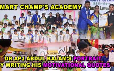 Created a DR. APJ Abdul Kalam’s Portrait by Writing His Motivational Quotes