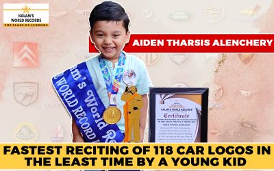 Fastest Reciting of 118 Car Logos in the Least Time by a Young Kid