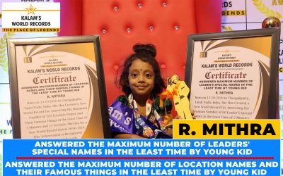 Answered the Maximum Number of Leaders’ Special Names in the Least Time by Young Kid & Answered the Maximum Number of Location Names and Their Famous Things in the Least Time by Young Kid
