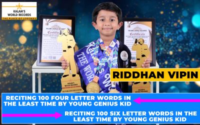Reciting 100 Four Letter Words in the Least Time by Young Genius Kid & Reciting 100 Six Letter Words in the Least Time by Young Genius Kid