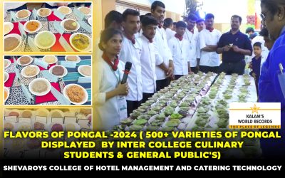 Flavors of Pongal -2024 ( 500+ Varieties of Pongal  Displayed  by Inter College Culinary Students & General Public’s)