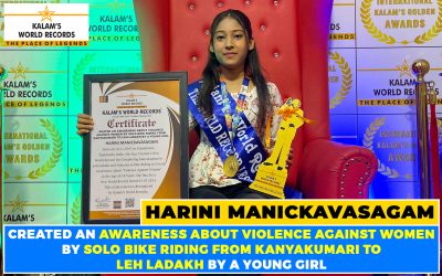 Created an Awareness About Violence Against Women by Solo Bike Riding From Kanyakumari to Leh Ladakh by a Young Girl