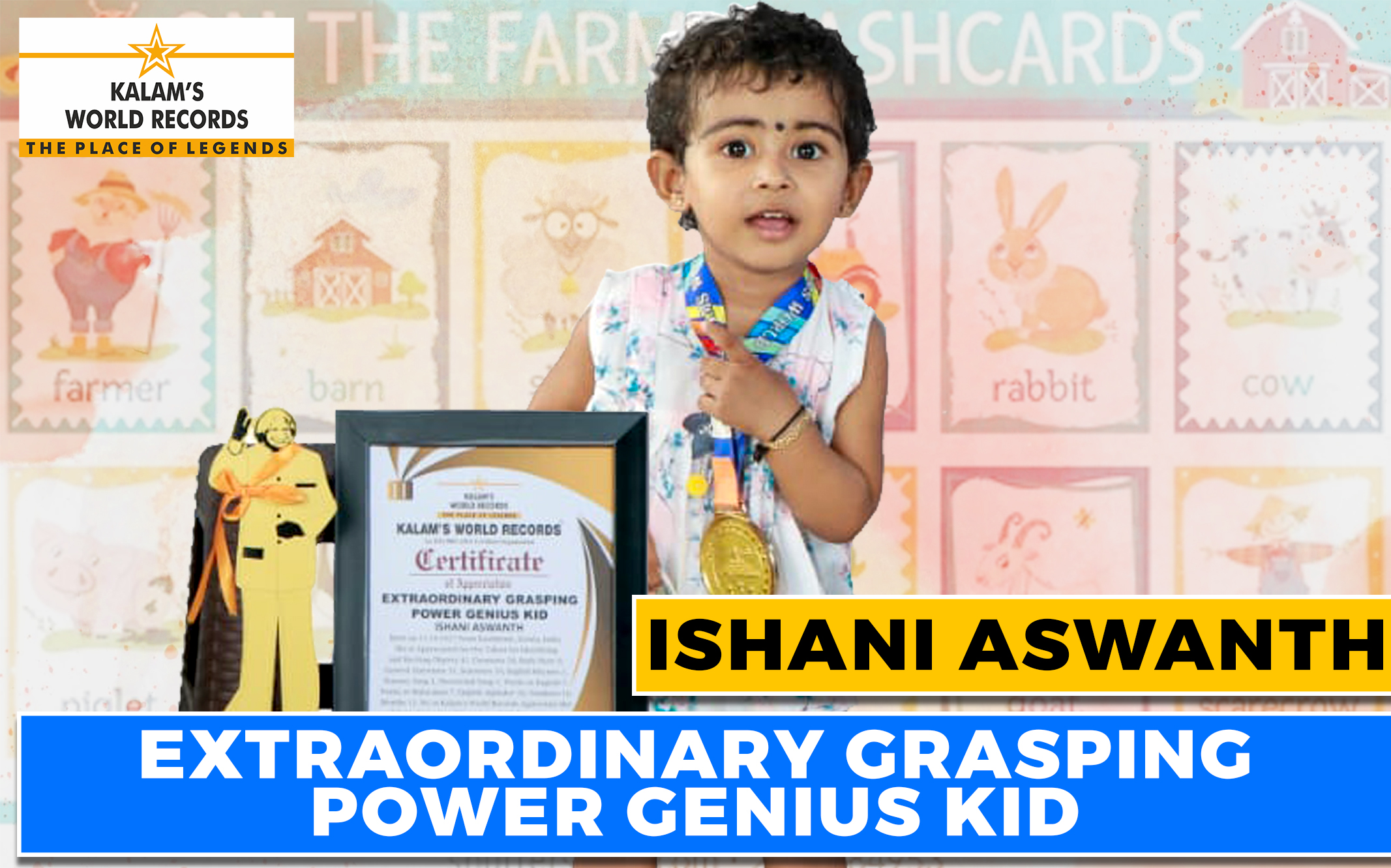 Extraordinary Grasping Power Genius Kid - Kalams World Records