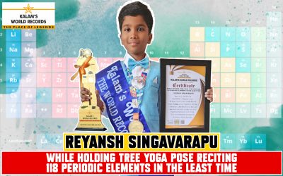 While Holding Tree Yoga Pose Reciting 118 Periodic Elements in the Least Time