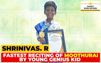 Fastest Reciting of Moothurai by Young Genius Kid