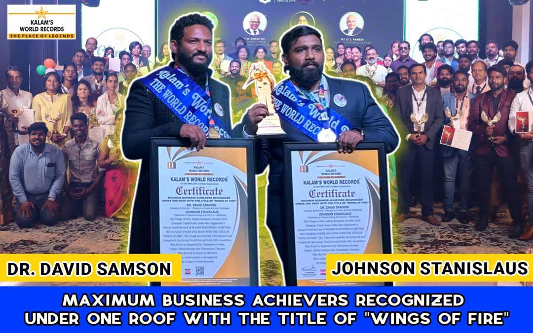 Maximum Business Achievers Recognized Under One Roof With the Title of “Wings of Fire”