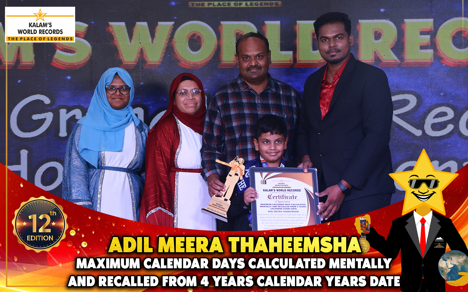 Maximum Calendar Days Calculated Mentally and Recalled From 4 Years Calendar Years Date
