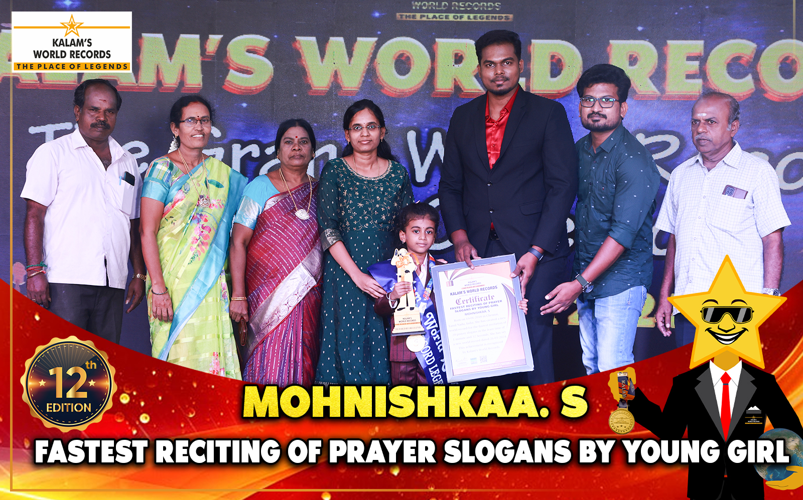 Fastest Reciting of Prayer Slogans by Young Girl