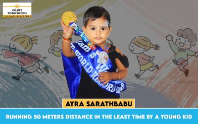 Running 50 Meters Distance in the Least Time by a Young Kid
