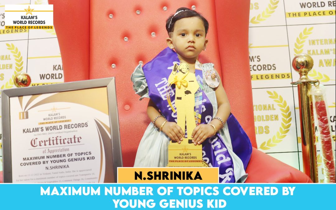 Maximum Number of Topics Covered by Young Genius Kid