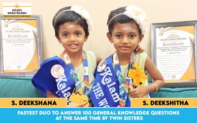 Fastest Duo to Answer 100 General Knowledge Questions at the Same Time by Twin Sisters
