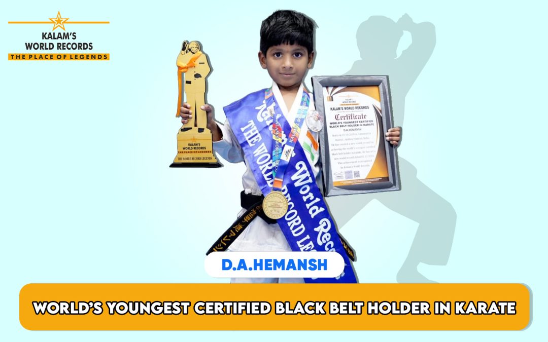 World’s Youngest Certified Black Belt Holder in Karate