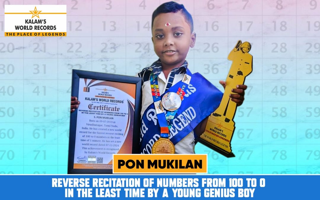 Reverse Recitation of Numbers From 100 to 0 in the Least Time by a Young Genius Boy