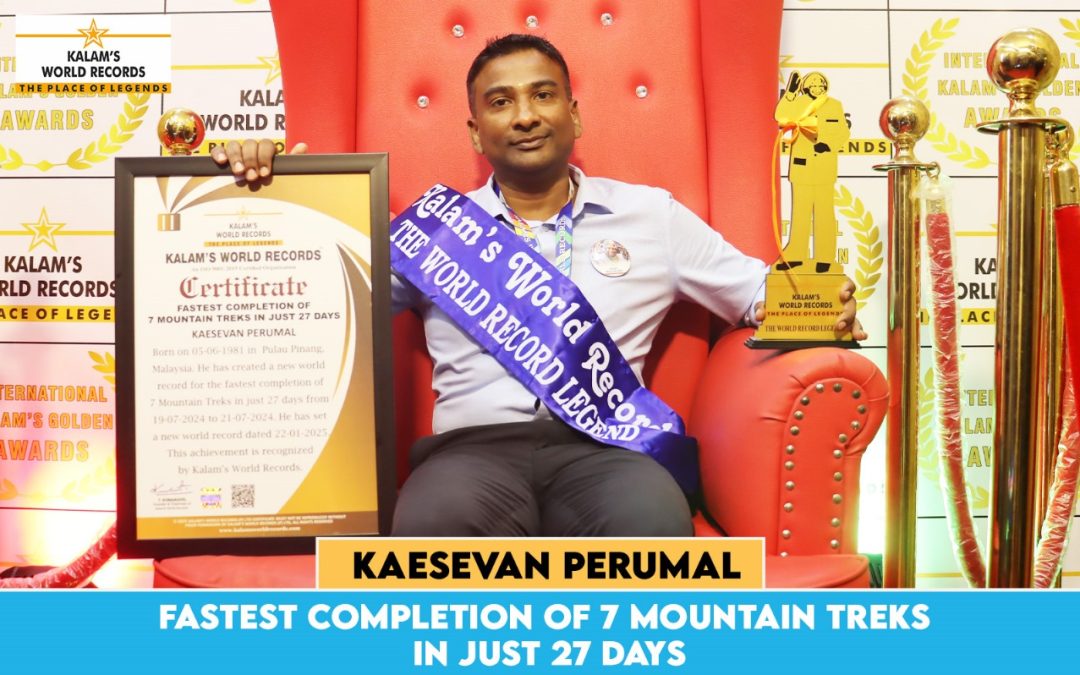 Fastest Completion of 7 Mountain Treks in Just 27 Days