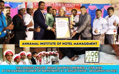 The Longest Grilled Bread Sandwich Prepared & Displayed by the Maximum Number of Participants at a Single Venue – Measuring 100 Feet