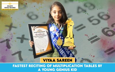 Fastest Reciting of Multiplication Tables by a Young Genius Kid