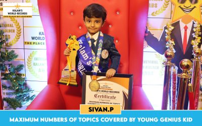 Maximum Numbers of Topics Covered by Young Genius Kid