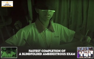 Fastest Completion of a Blindfolded Ambidextrous Exam