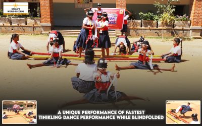 A Unique Performance of Fastest Tinikling Dance Performance While Blindfolded