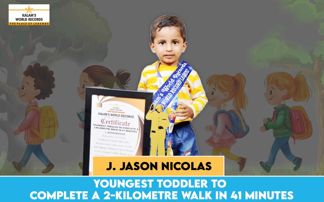 Youngest Toddler to Complete a 2-kilometre Walk in 41 Minutes