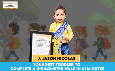 Youngest Toddler to Complete a 2-kilometre Walk in 41 Minutes