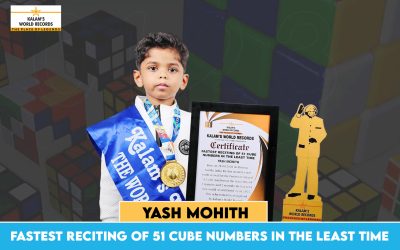 Fastest Reciting of 51 Cube Numbers in the Least Time