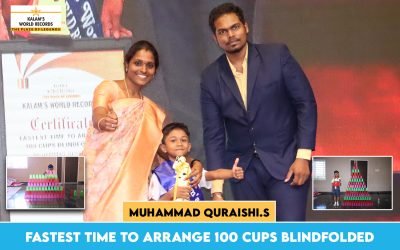 Fastest Time to Arrange 100 Cups Blindfolded