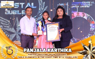 Fastest Reciting of 118 Periodic Table Elements in the Least Time by a Young Girl