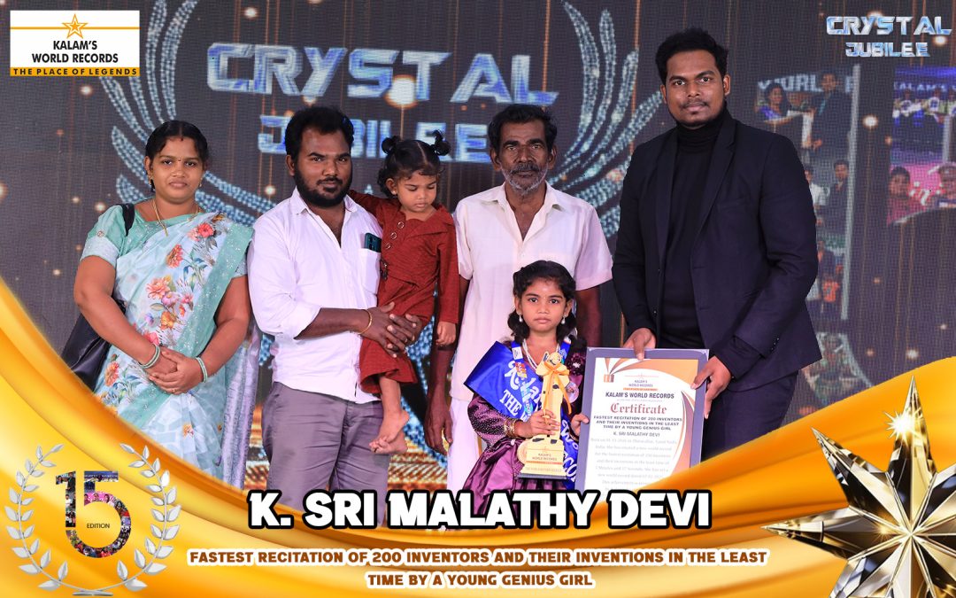 Fastest Recitation of 200 Inventors and Their Inventions in the Least Time by a Young Genius Girl