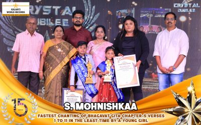 Fastest Chanting of Bhagavat Gita Chapter-5 Verses 1 to 11 in the Least Time by a Young Girl