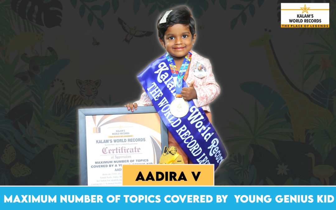 Maximum Number of Topics Covered by  Young Genius Kid
