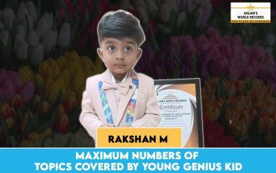 Maximum Number of Topics Covered by Young Genius Kid