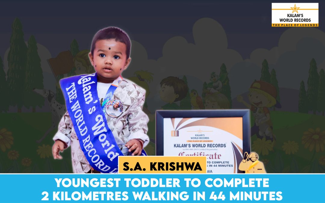 Youngest Toddler to Complete 2 Kilometres Walking in 44 Minutes