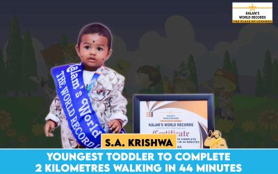 Youngest Toddler to Complete 2 Kilometres Walking in 44 Minutes