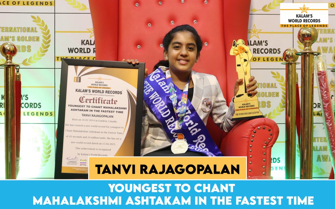Youngest to Chant Mahalakshmi Ashtakam in the Fastest Time