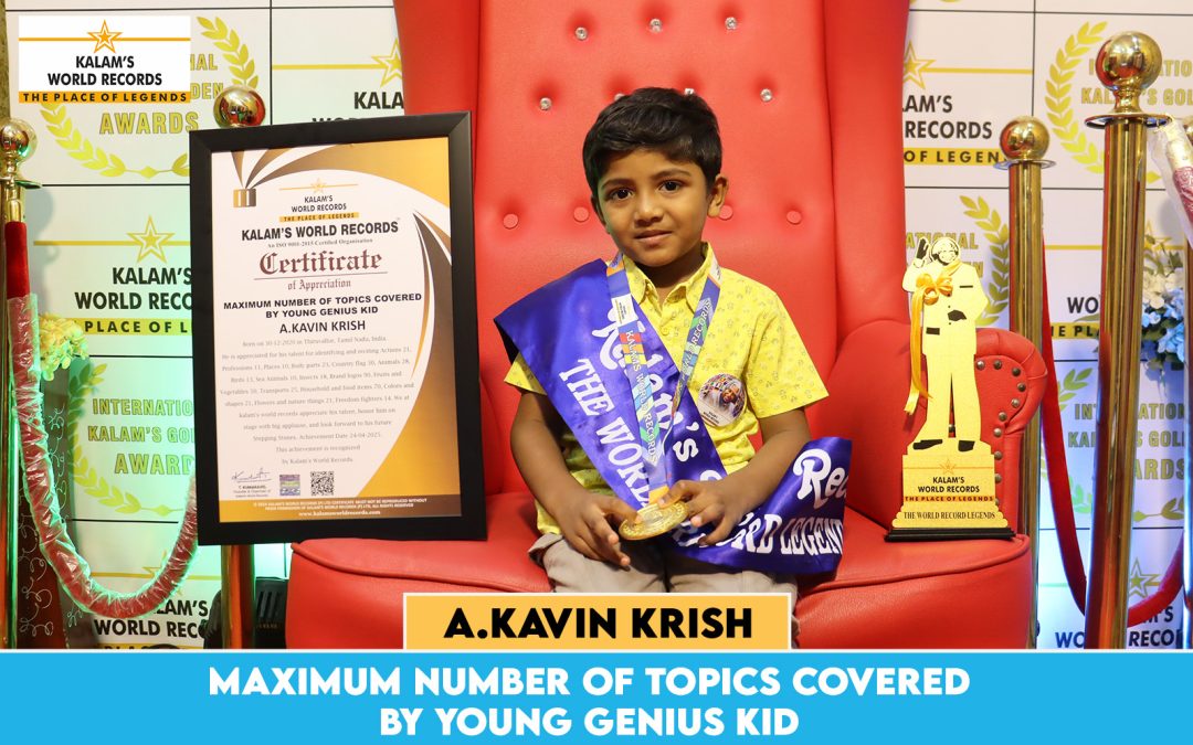 Maximum Number of Topics Covered by Young Genius Kid