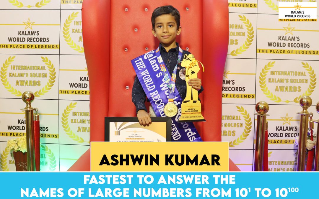 Fastest to Answer the Names of Large Numbers From 10¹ to 10¹⁰⁰