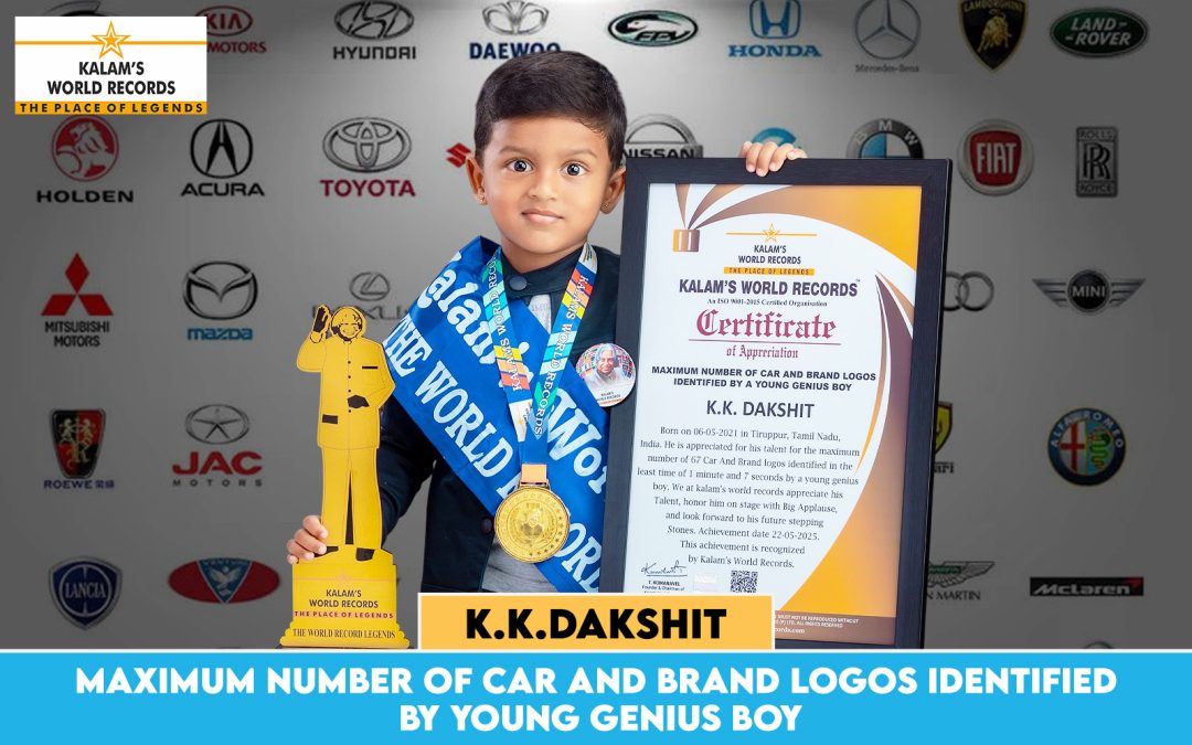 Maximum Number of Car and Brand Logos Identified by Young Genius Boy