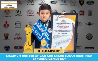 Maximum Number of Car and Brand Logos Identified by Young Genius Boy