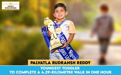 Youngest Toddler to Complete a 4.29-kilometre Walk in One Hour