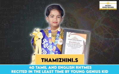 40 Tamil and English Rhymes Recited in the Least Time by Young Genius Kid