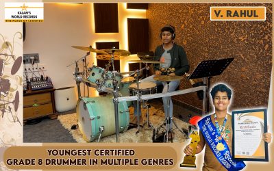 Youngest Certified Grade 8 Drummer in Multiple Genres