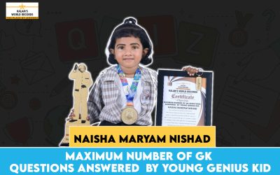 Maximum Number of Gk Questions Answered by Young Genius Kid