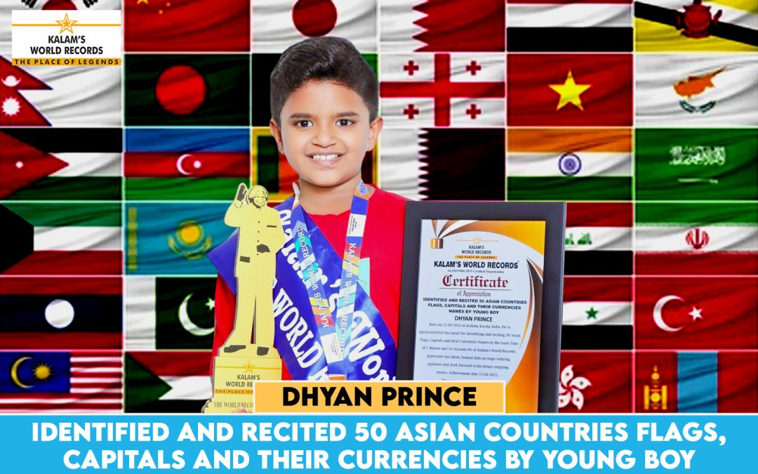 IDENTIFIED AND RECITED 50 ASIAN COUNTRIES FLAGS, CAPITALS AND THEIR CURRENCIES BY YOUNG BOY